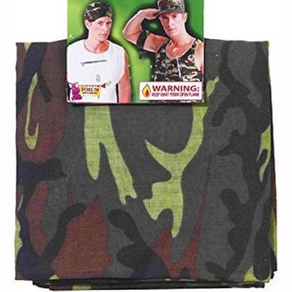 Bandana with varied camo colors & patterns