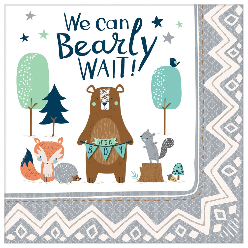 We can bearly wait napkins