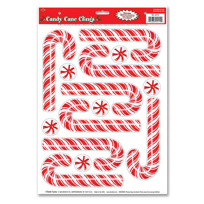 Candy Cane Window Clings