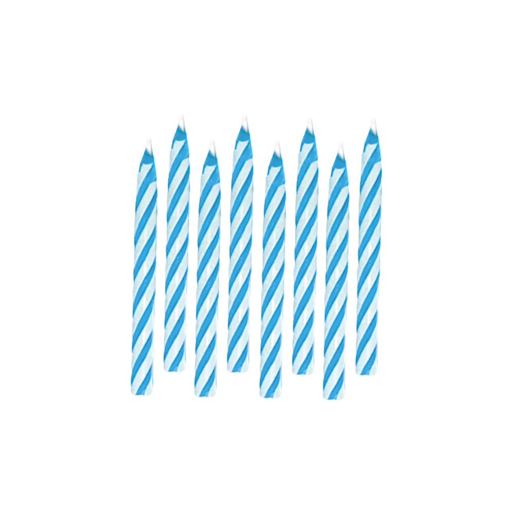Candy Stripe Blue Candle | Candles