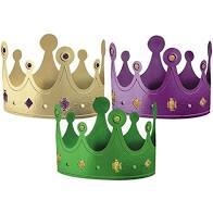 12 Total - 4 each - gold, green and purple