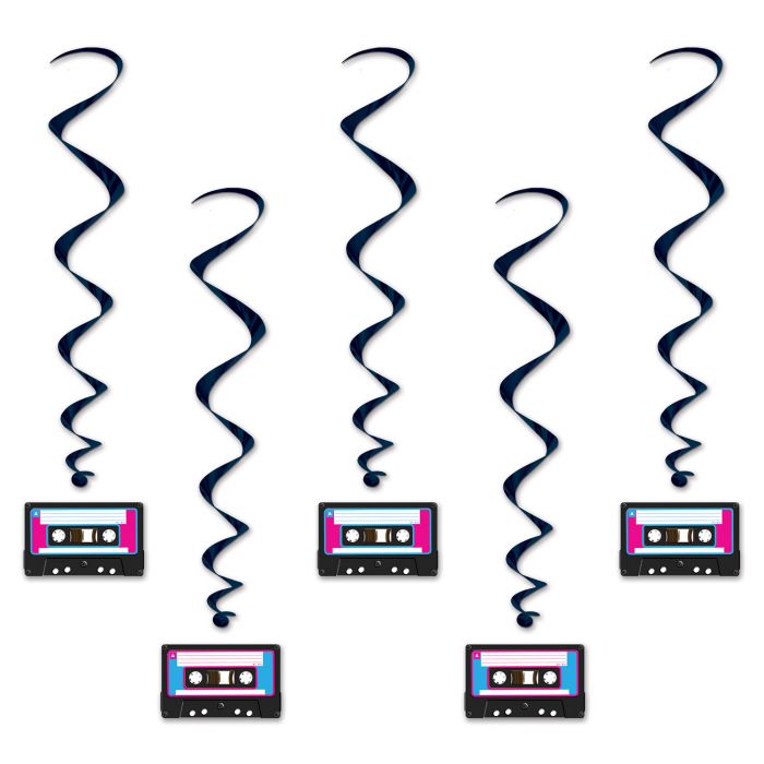 cassette tape whirls 