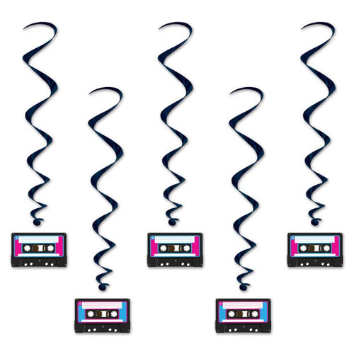 cassette tape whirls 