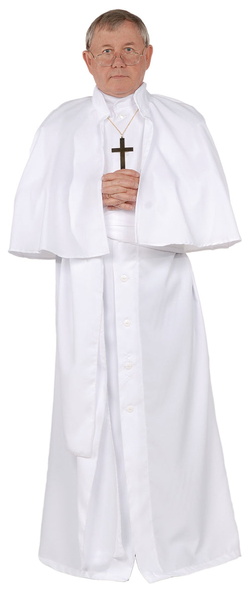 White robe, capelet and sash