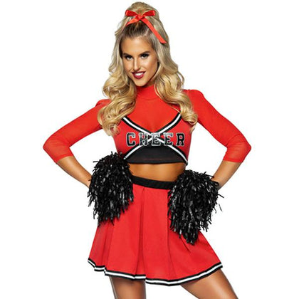 Red with Black Cheer Costume