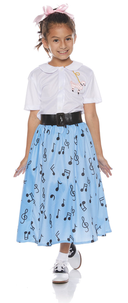 Blue with black music notes