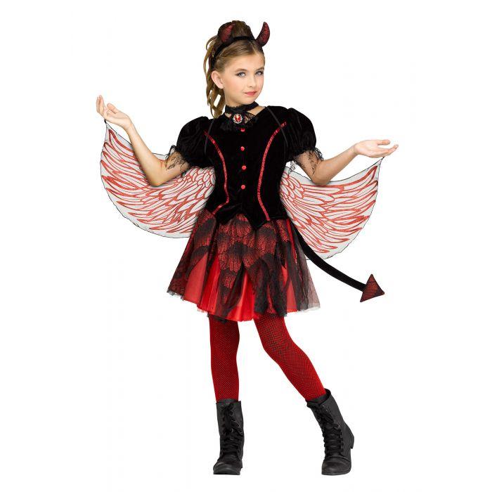 Devilish Winged Red and Black Costume