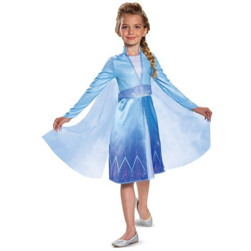 Blue Dress with Cape