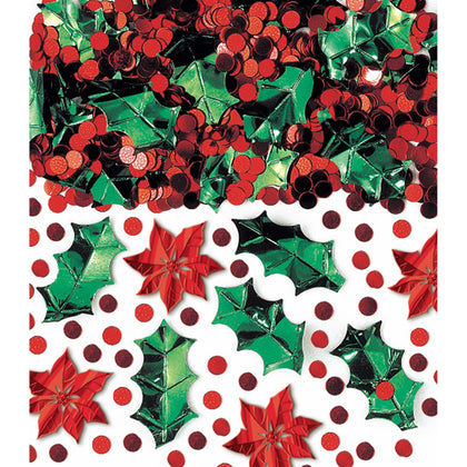 Christmas Botanical Metallic Foil Confetti Mix