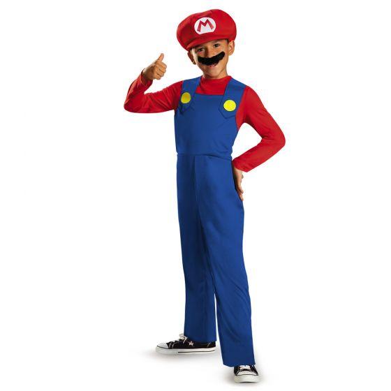 Mario hat, jumpsuit and mustache