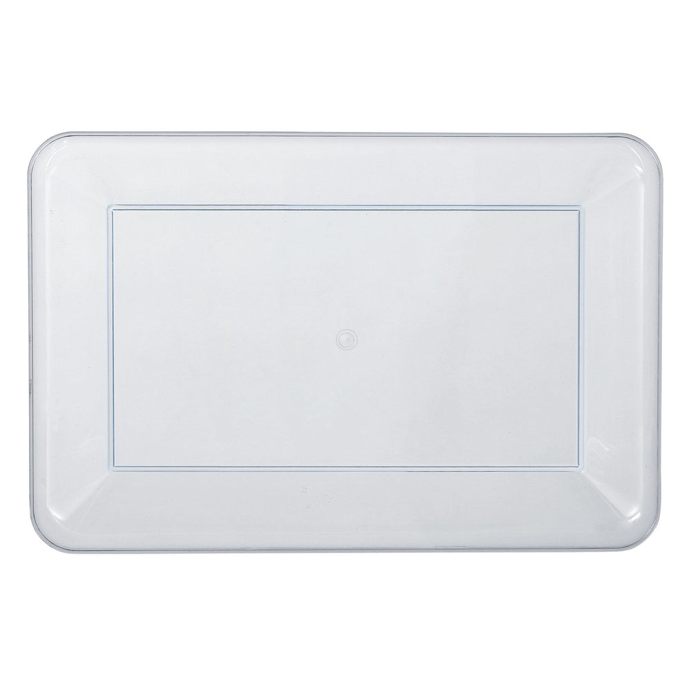 Clear rectangular tray