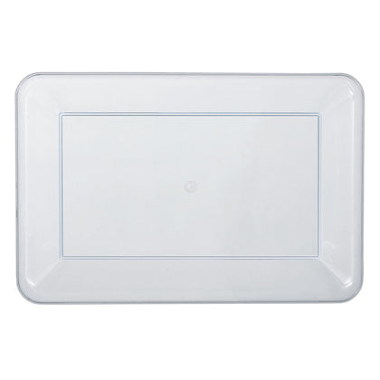 Clear rectangular tray