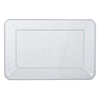 Clear rectangular tray