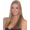 Black and yellow trimmable hair extensions