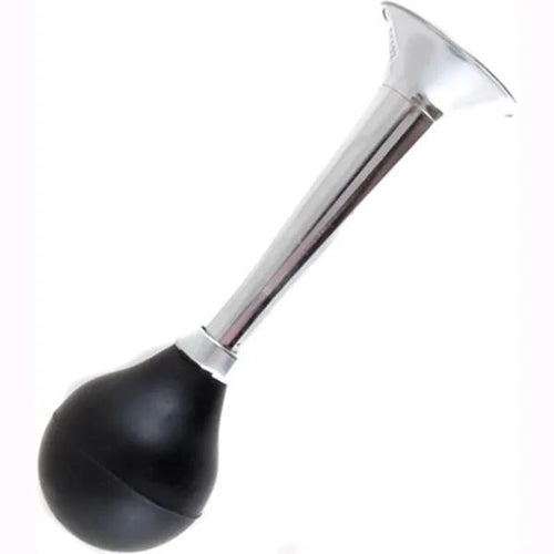 Black and Silver metal horn