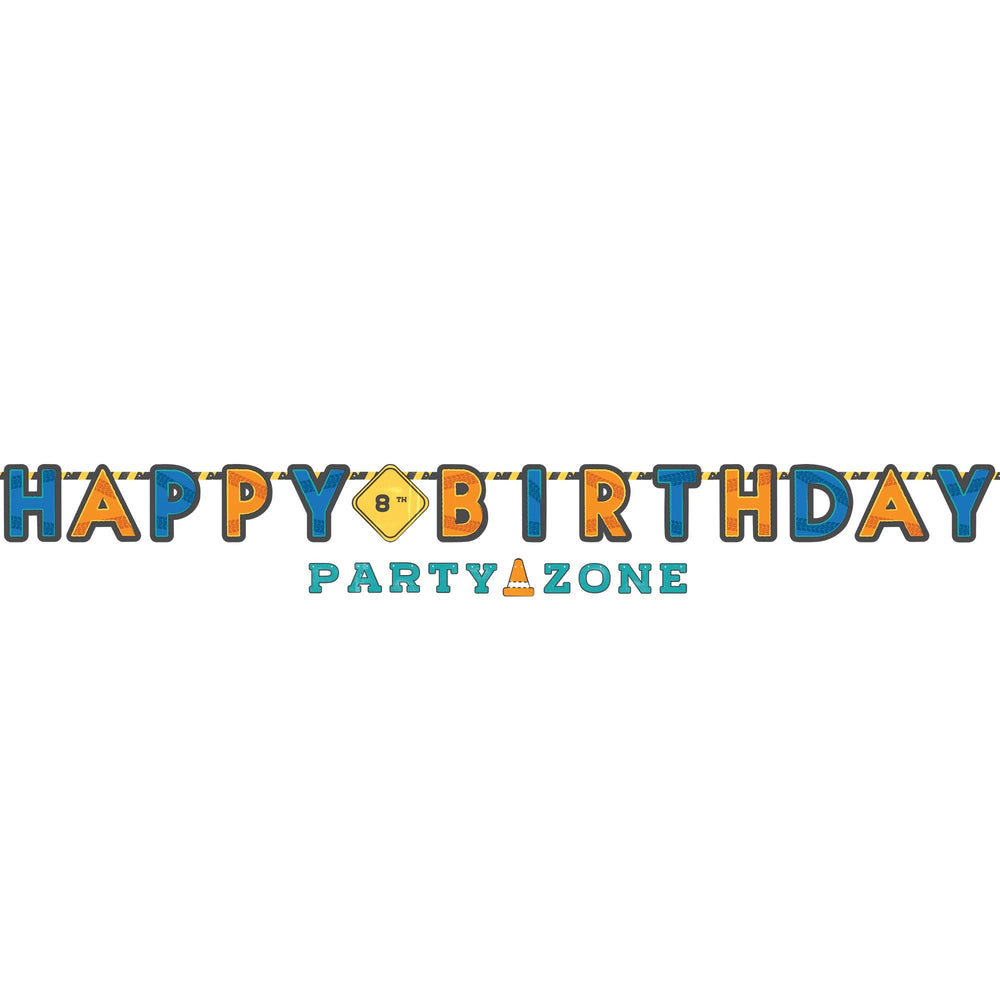 Construction Jumbo Letter Banner Kit | Kid's Birthday