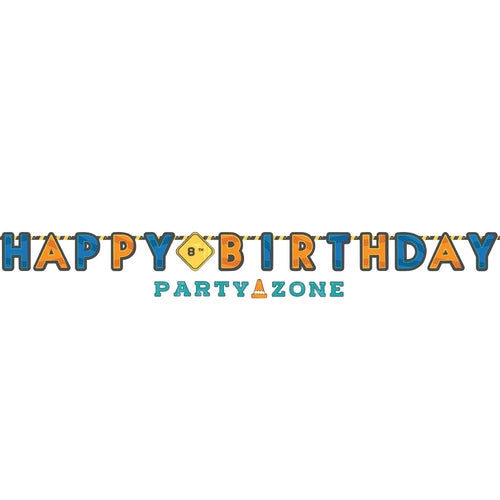 Construction Jumbo Letter Banner Kit | Kid's Birthday