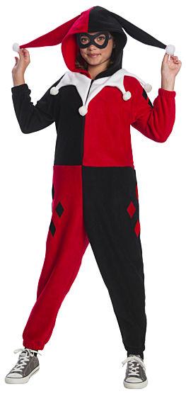 Comfy red, black and white jumpsuit and mask
