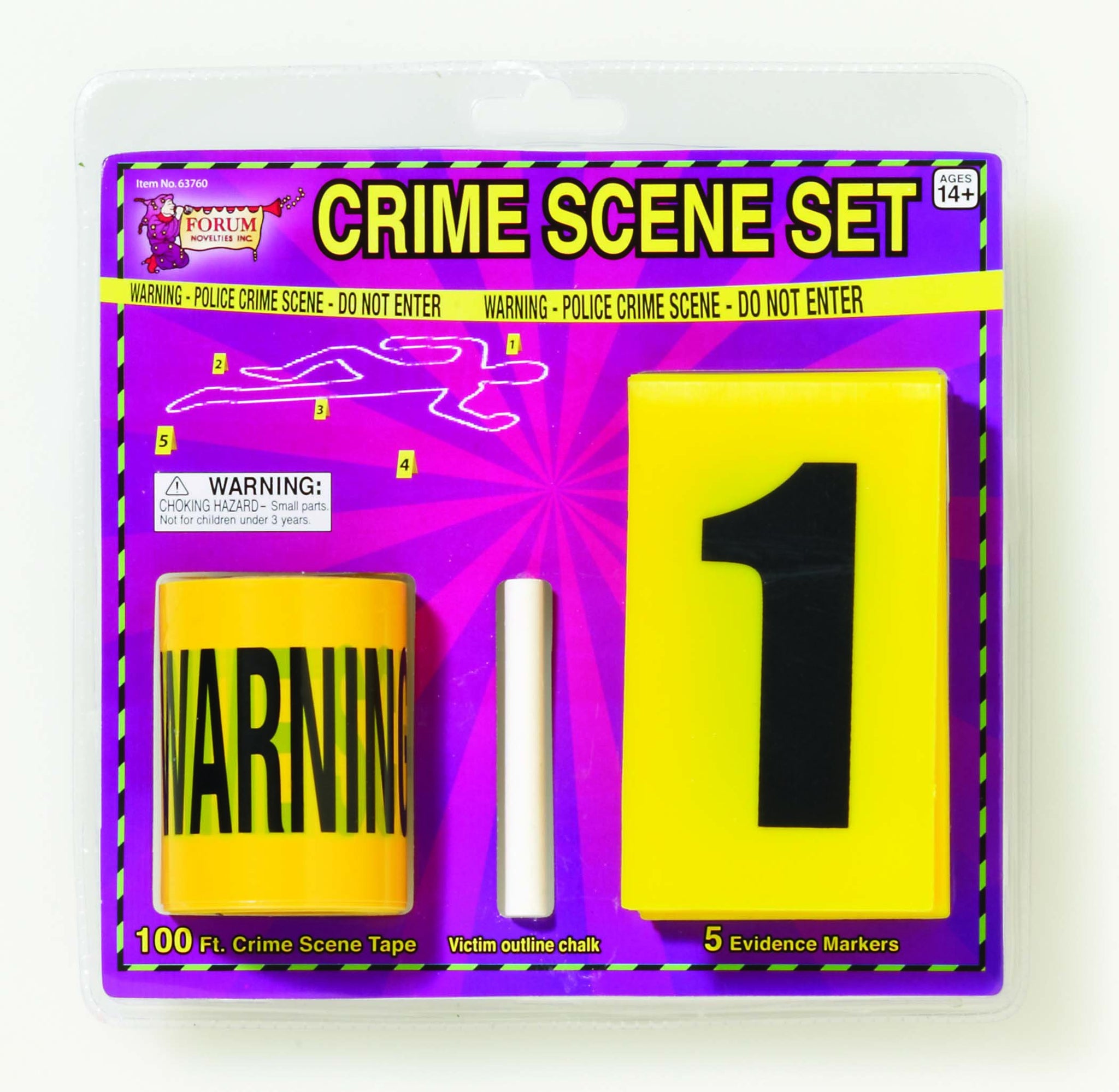 Crime Scene Tape, Chalk and evidence markers
