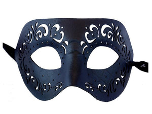 Faux Leather Cutout Mask