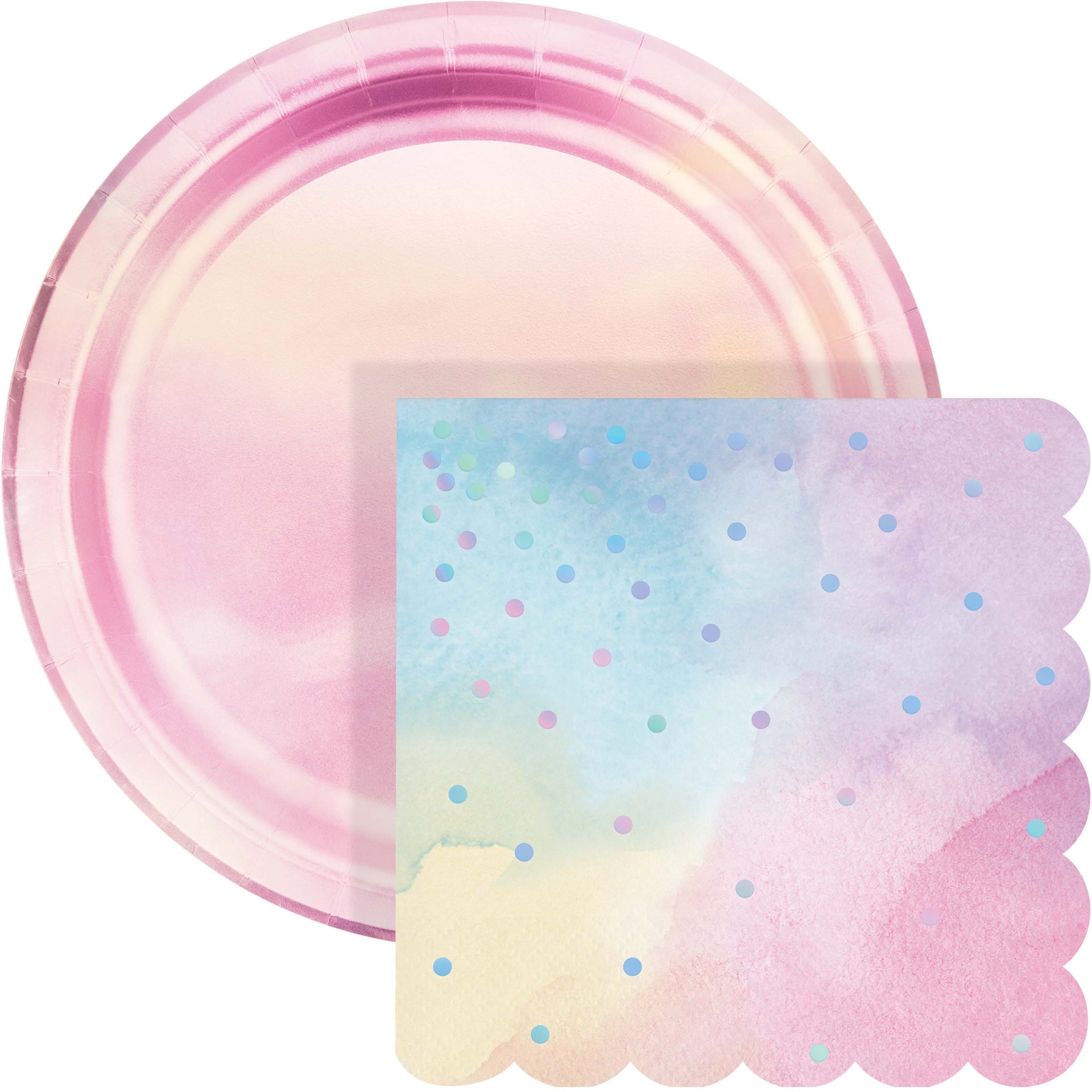 Iridescent Shaped Beverage Napkin 16ct | General Entertaining