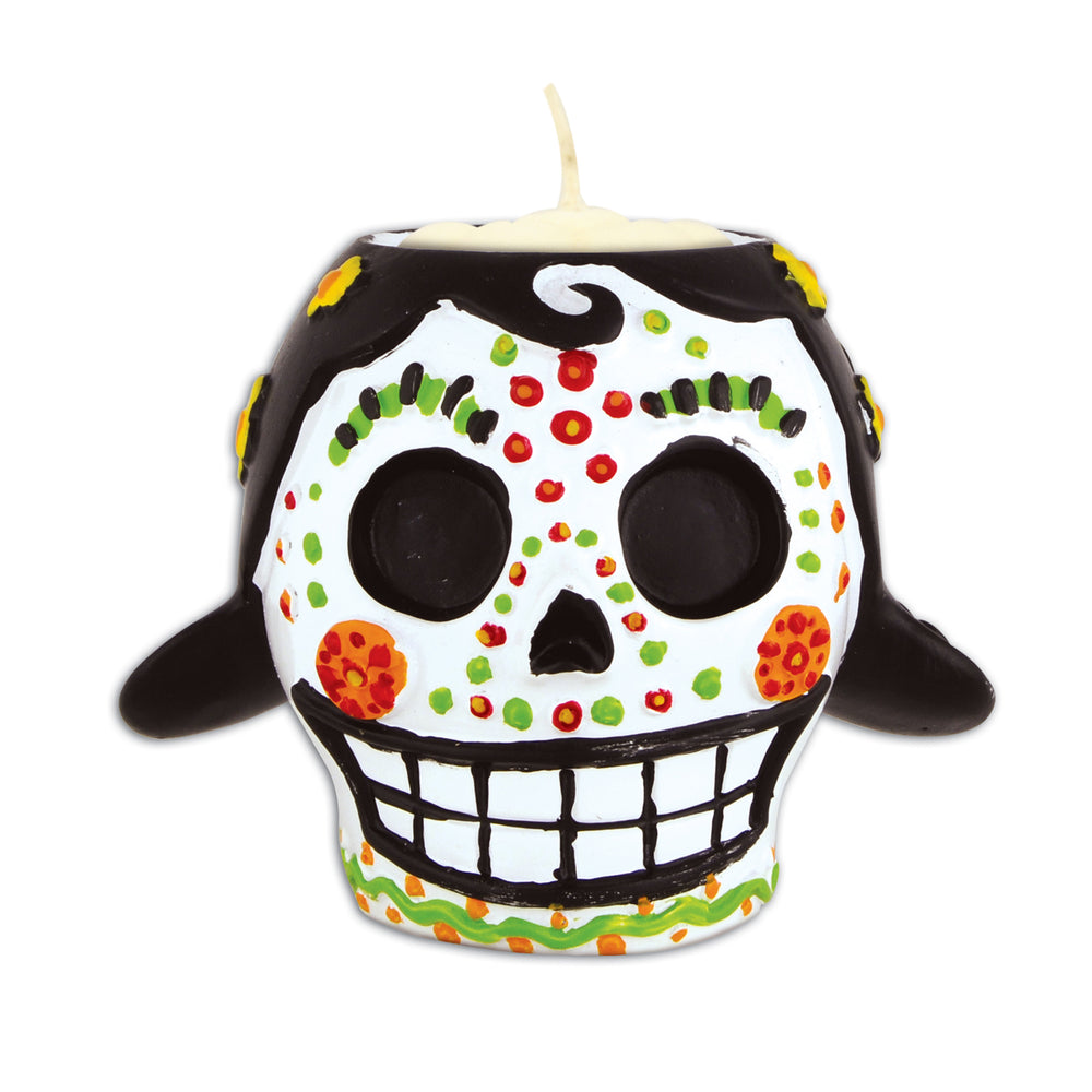 teea light holder skull