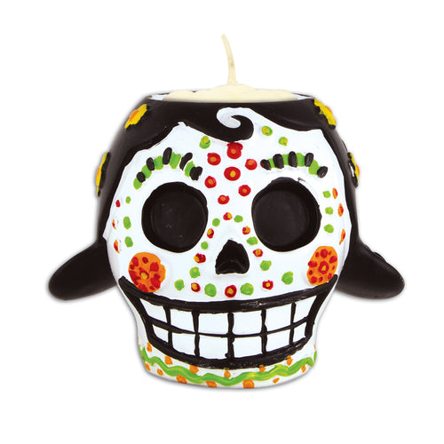 teea light holder skull