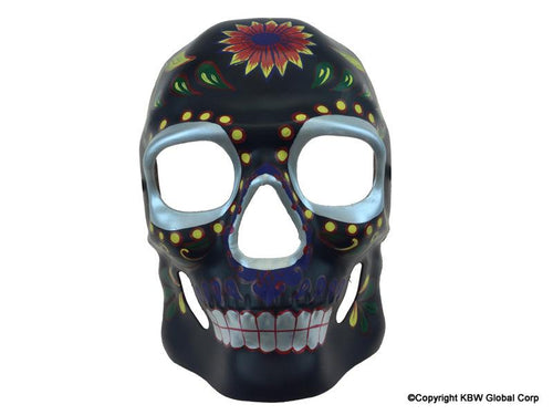 Skull Full Mask with Flower