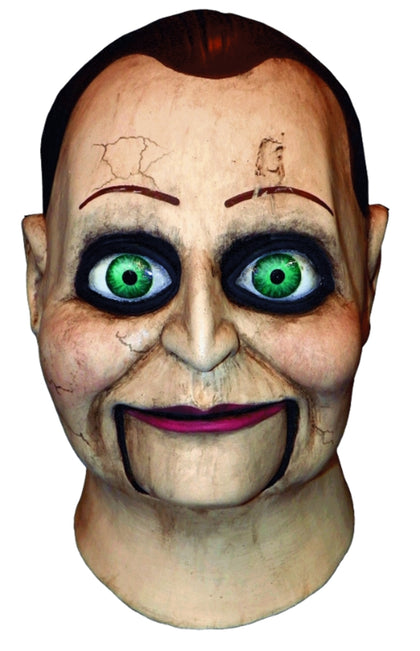 Puppet look with green eyes