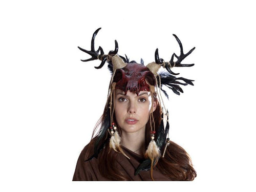 Red Demon Horns Mask