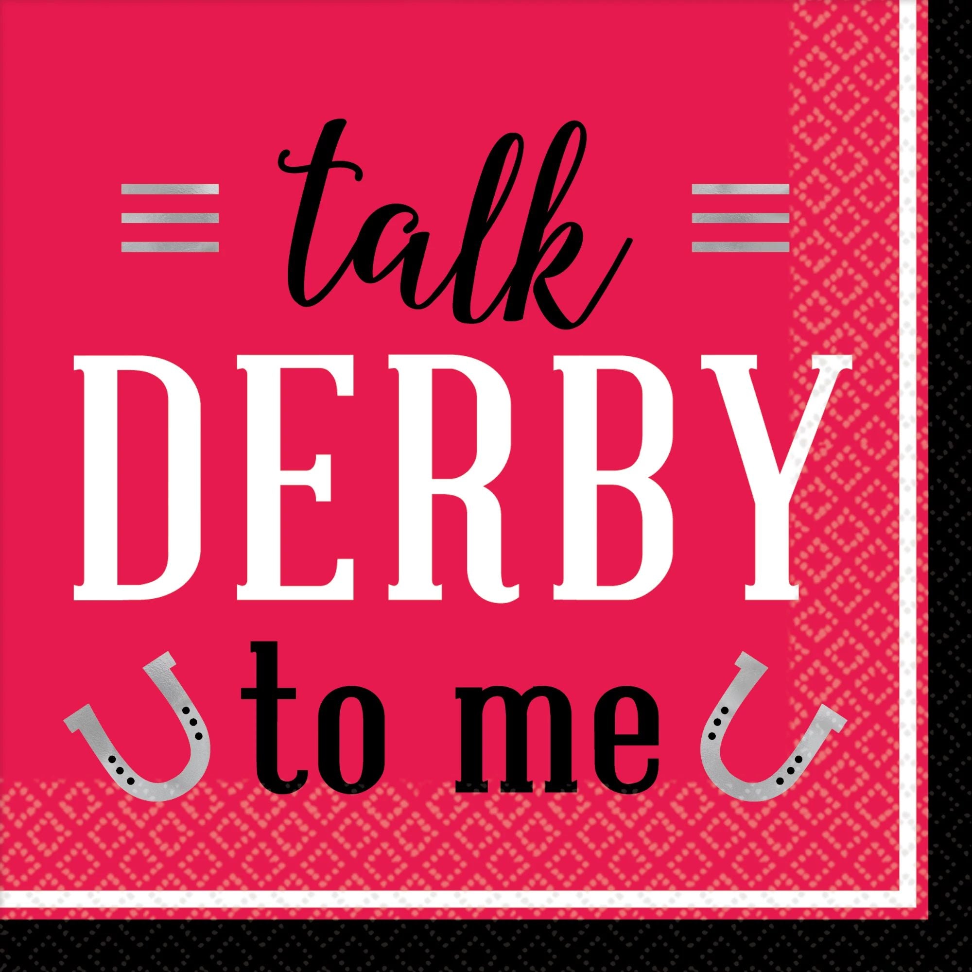 Derby Day Beverage Napkins - Talk Derby to Me 16ct