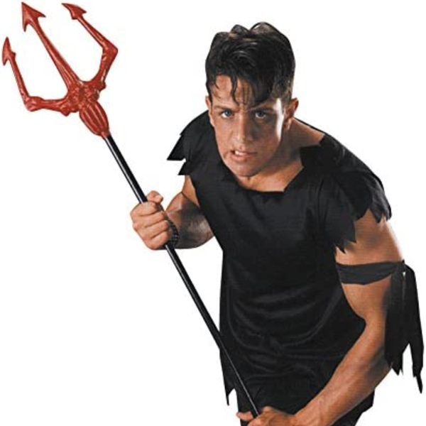 Red Deluxe Pitchfork with Black Handle