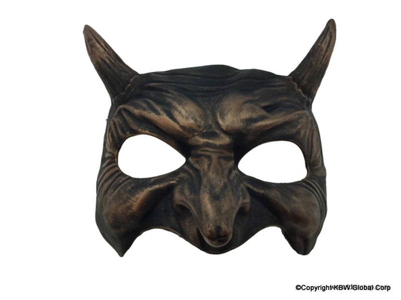 Devil Half Mask with Horns