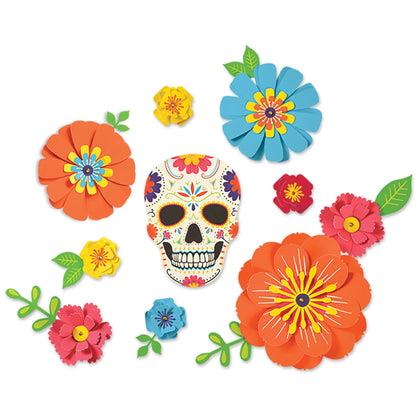 Dia De Los Muertos Floral Backdrop