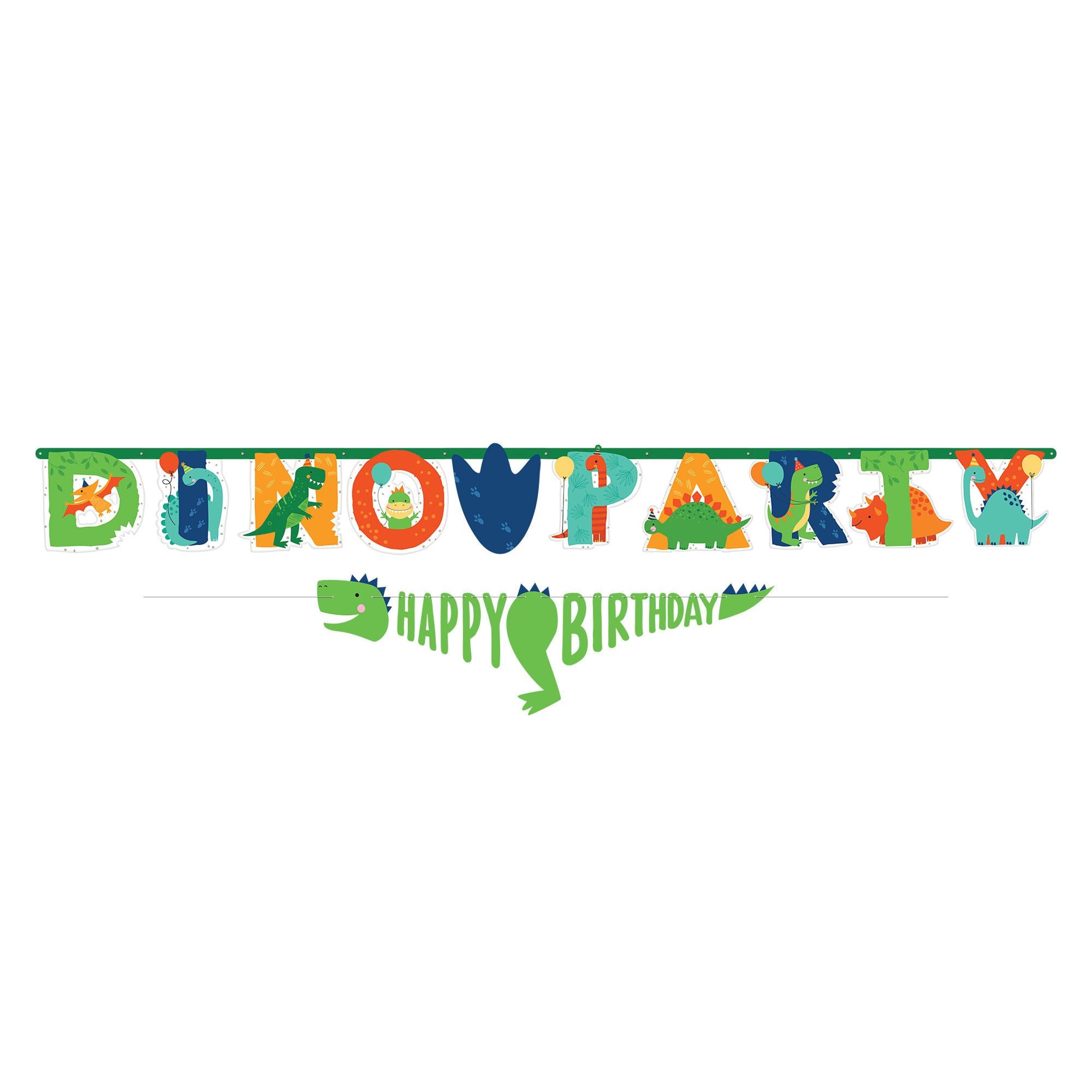 Dino-Mite Personalized Jumbo Letter Banner Kit | Kid's Birthday 