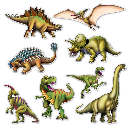 Dinosaur Cutouts 8pc