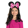 Black Mouse ears with pink and white bow