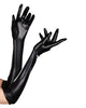 black sleek gloves