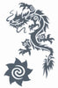 Dragon and Borneo Star Tribal Tattoos - Tinsley Transfers TL-606