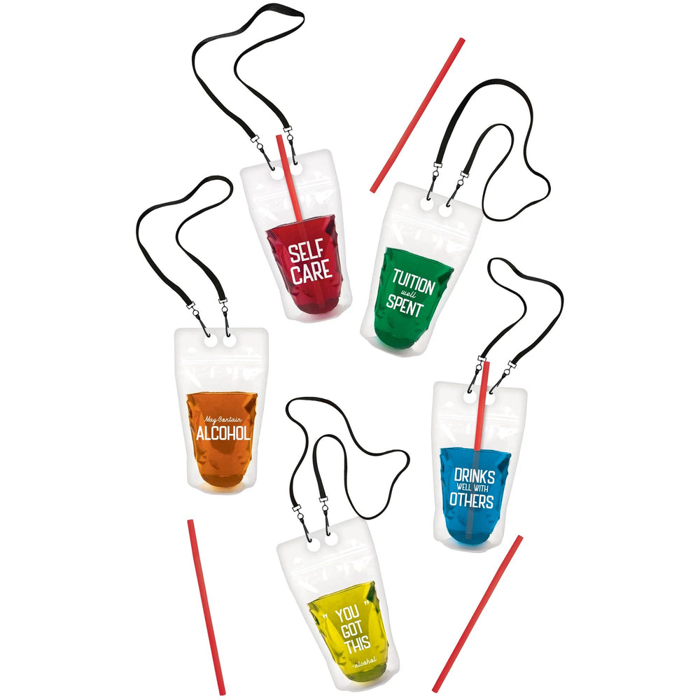 Edgy Grad Drink Pouch Necklaces
