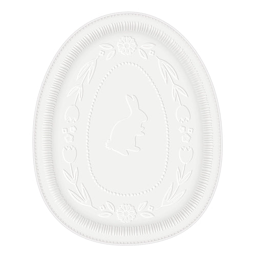 Egg-Shaped Melamine Platter