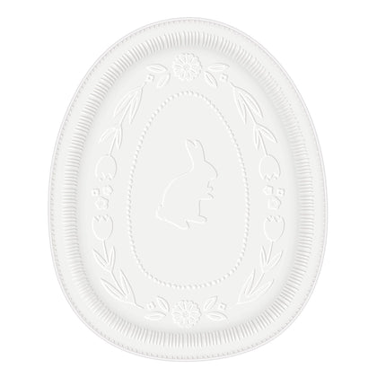 Egg-Shaped Melamine Platter