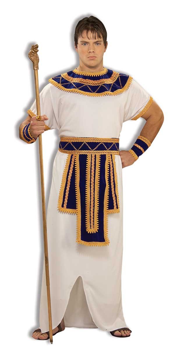 White robe, Gold trimmed belt, collar and cuffs