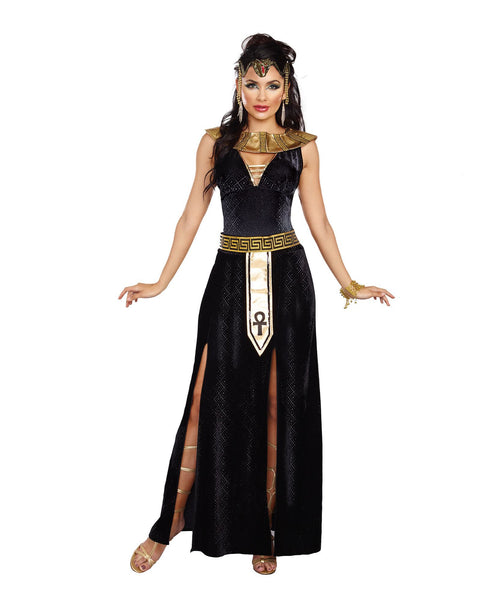 Gown, collar and belt