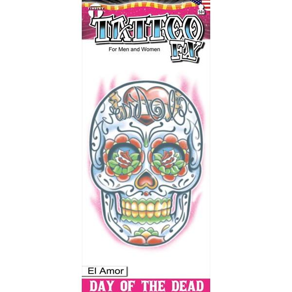 El Amor Skull Tattoo