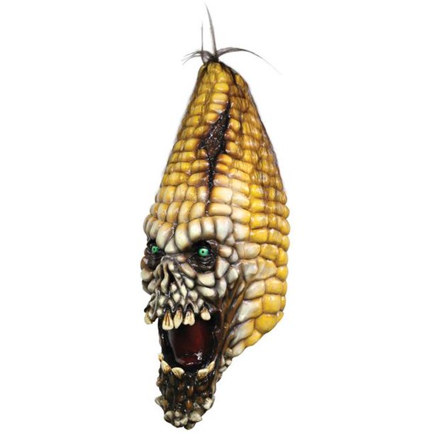 Green eyed corn head with teeth