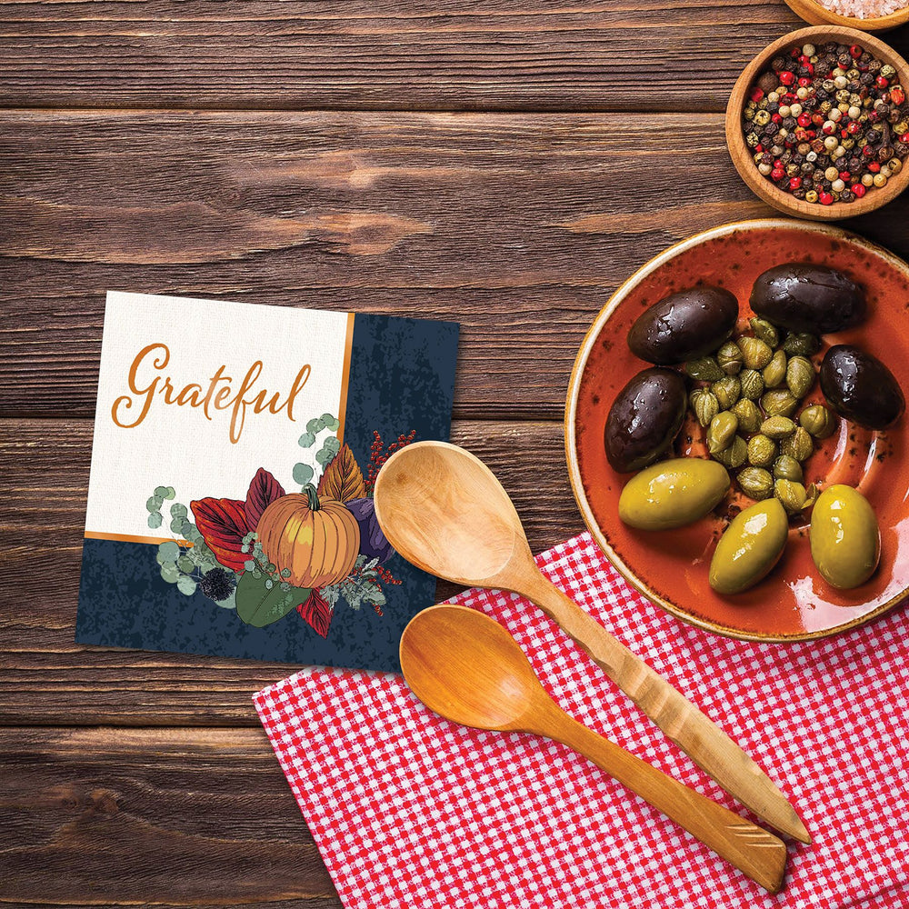 Fall Thanksgiving Beverage Napkins 16ct | Thanksgiving