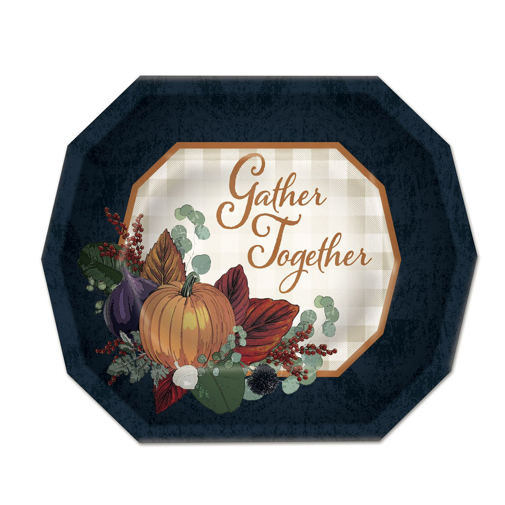 Fall Thanksgiving Dessert Plates 8ct | Thanksgiving