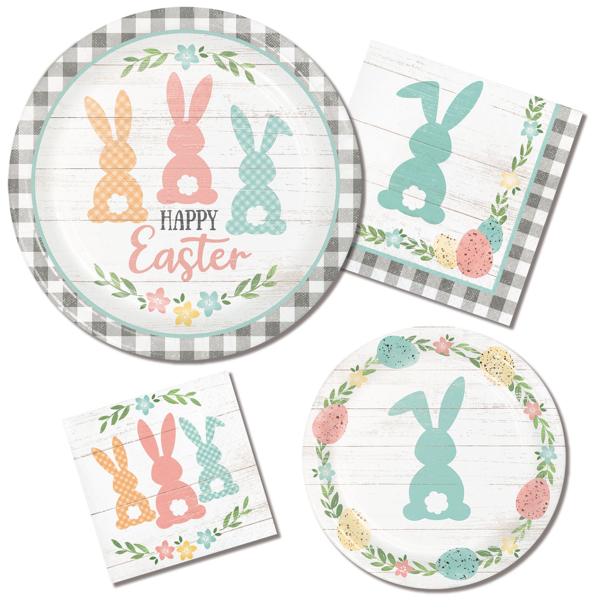 Farm House Bunnies Lunch Napkins 16ct | Easter