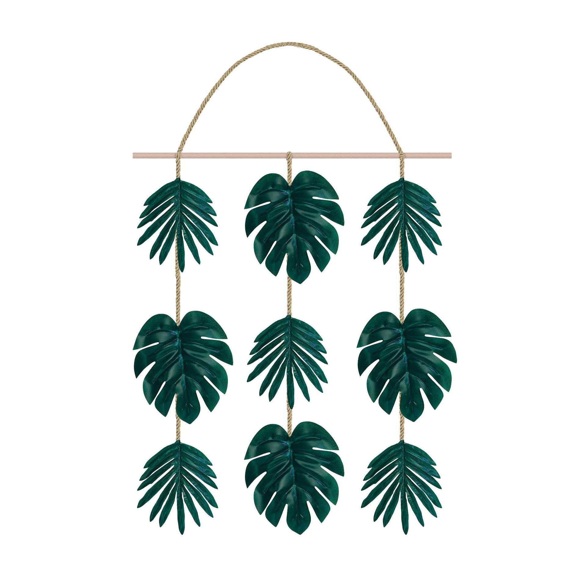 Faux Palm Leaf Hanging Decor
